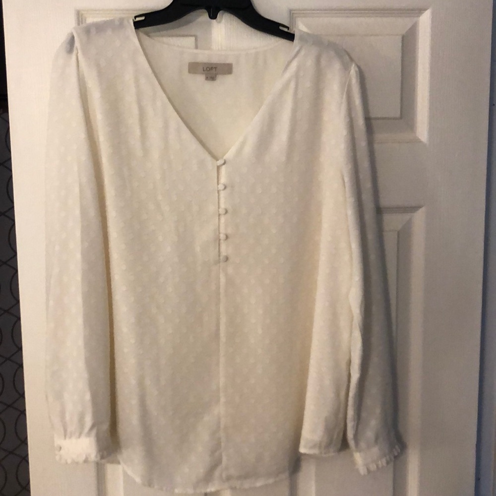 Beautiful white blouse from Loft